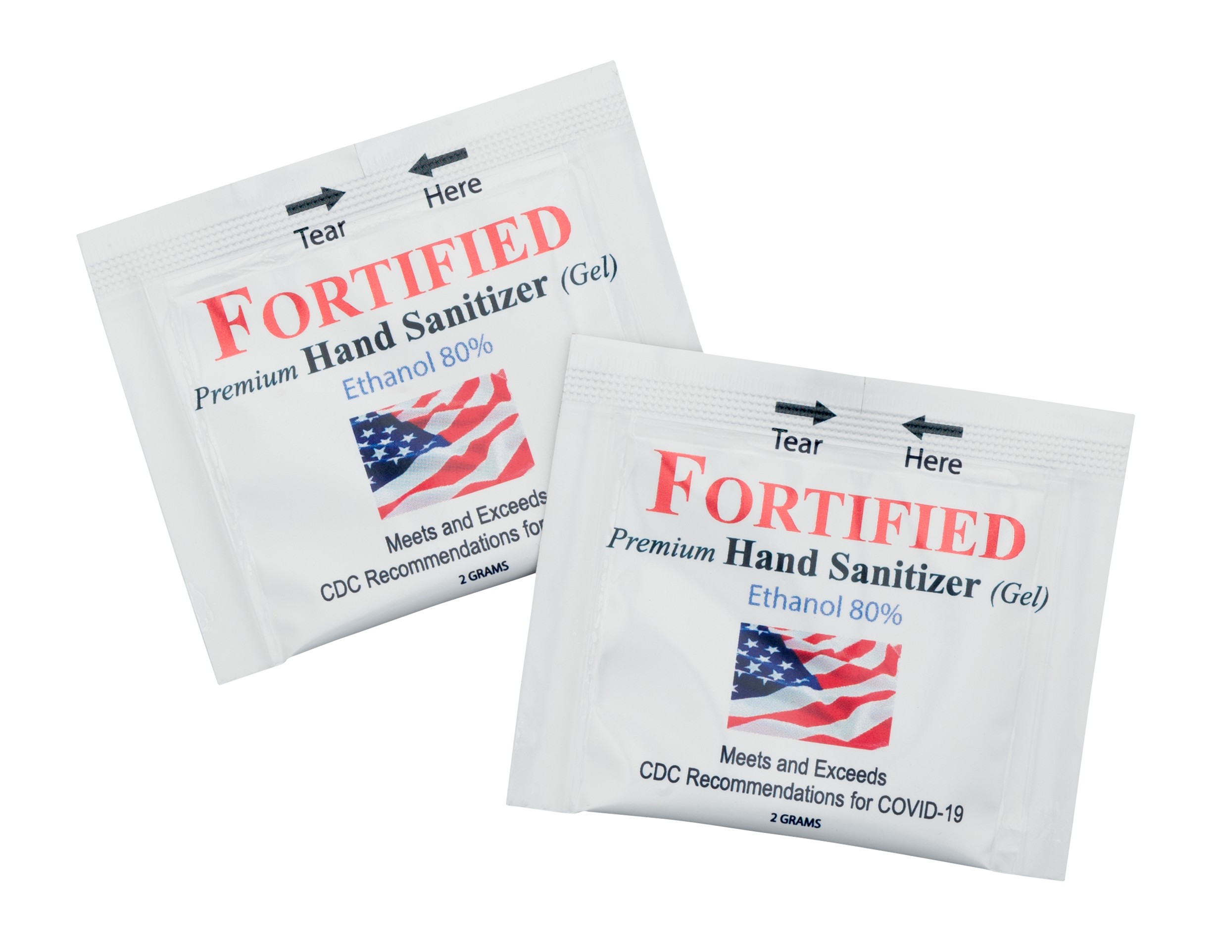 Individual hand-sanitizing sachets. Click to see purchase page.
